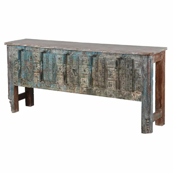 Blue Wash Console Table