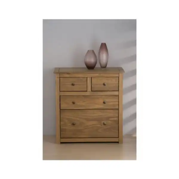 Santana Solid Pine 2 Plus 2 Drawer Chest