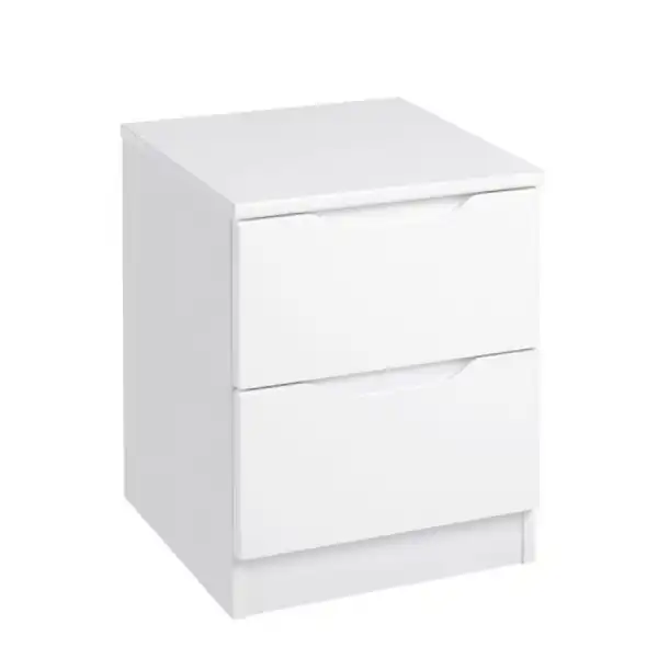 Montana 4 Colour All Gloss 2 Drawer Bedside