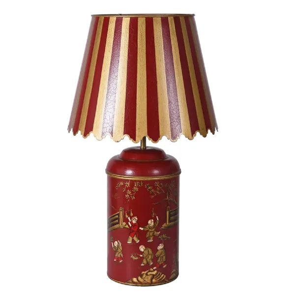 Chinese Tea Caddy Table Lamp
