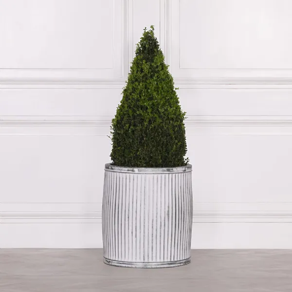 Round Dolly Tub Metal Planter Large