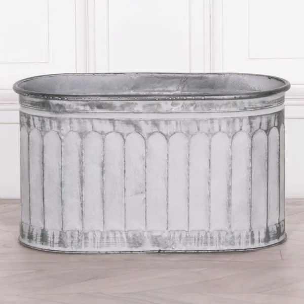 Arched Pattern Metal Planter Small