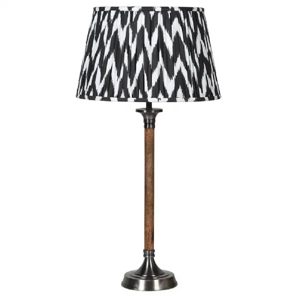 Slim Wd Lamp With Ikat Shade