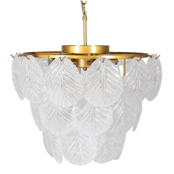 Glass Leaf Chandelier