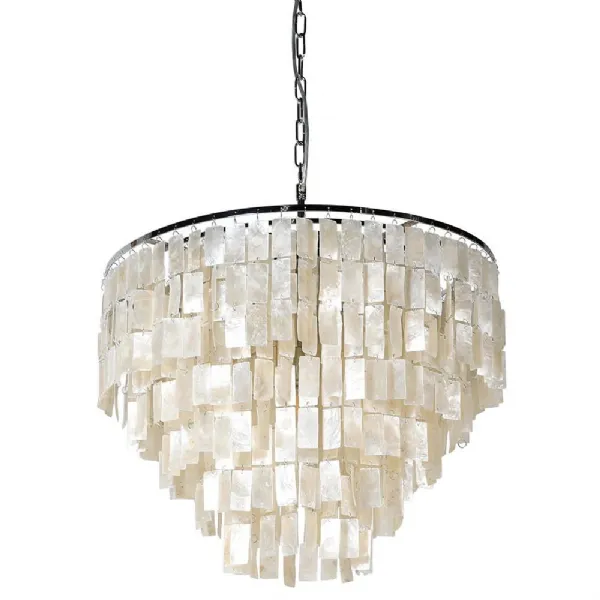 Layered Shell Chandelier