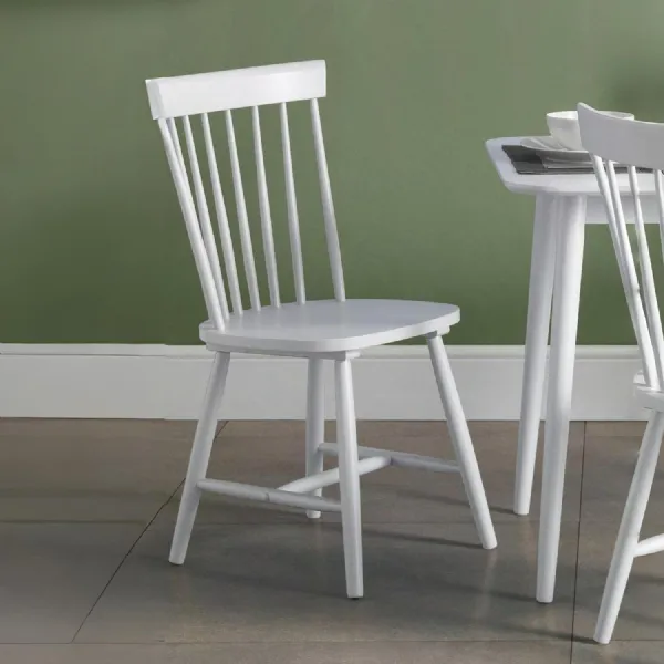 Set Of 4 Torino White Chairs