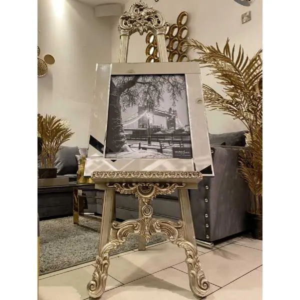 Tower Bridge Winter Grey Scene Wall Art Mirror Frame