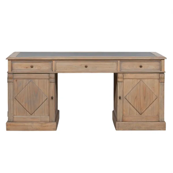 Rustic Wood Partners Desk