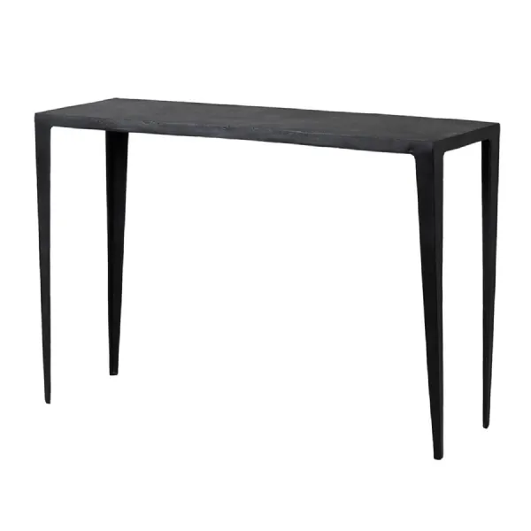 Black Matt Metal Console Table