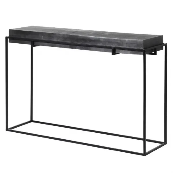 Black Iron Console Table