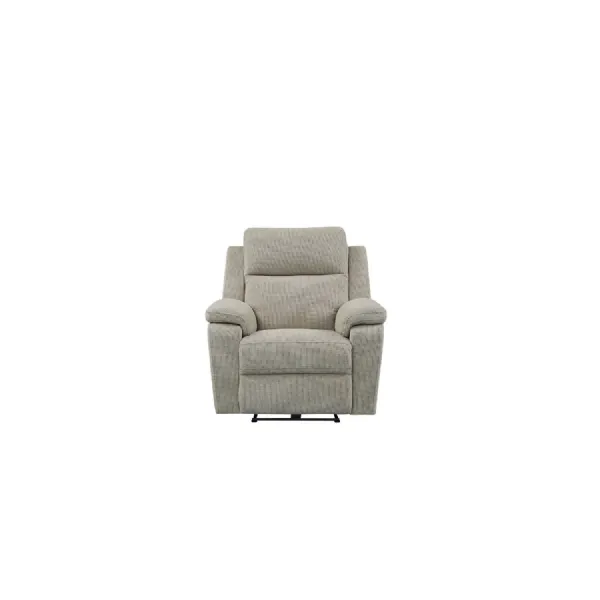 Taupe Fabric Recliner Chair with USB C Charging Port