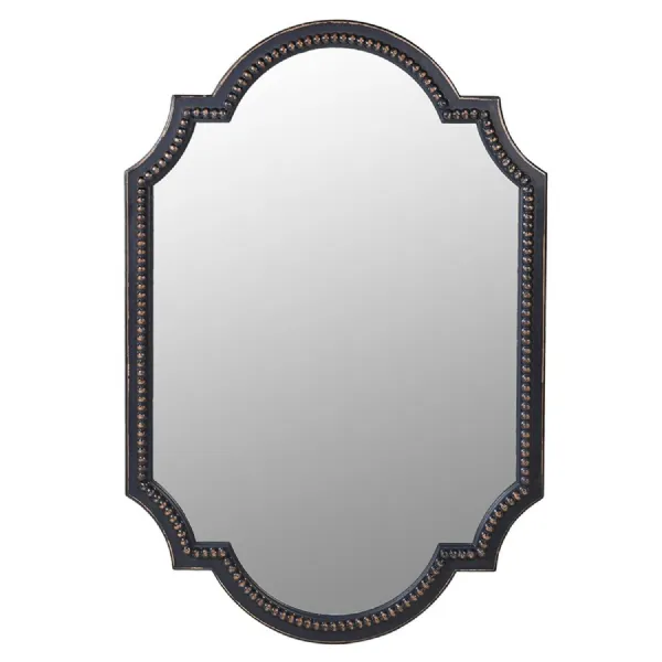Large Black Ornate Wall Mirror