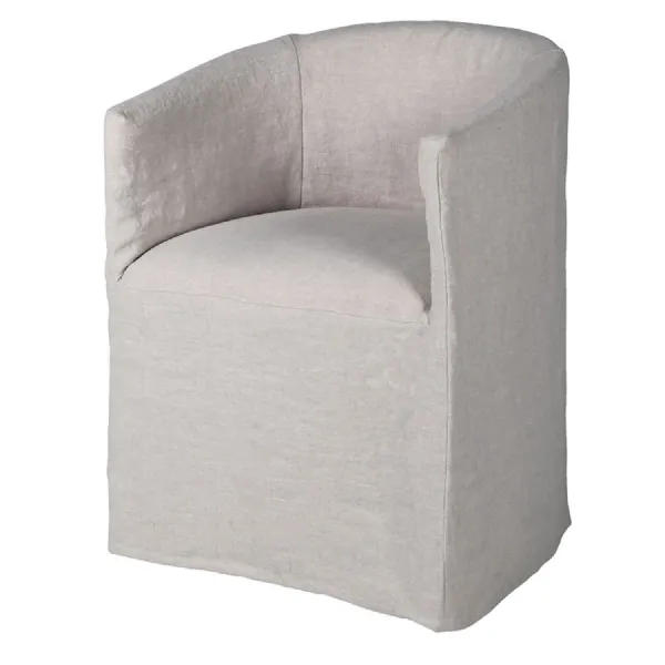 Natural Linen Dining Chair