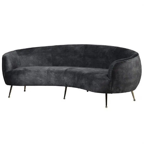 Vea Grey Curved Sofa