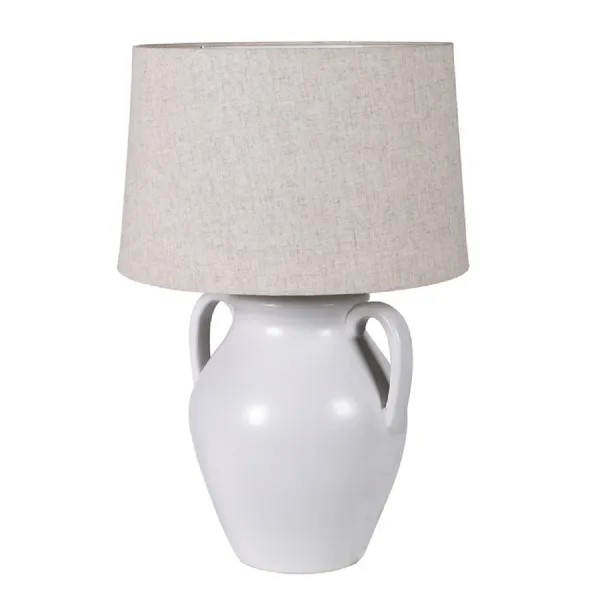 Junia Handled Table Lamp with Linen Shade