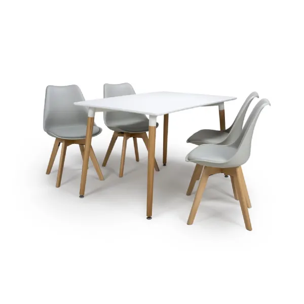 Small Rectangular White Dining Table