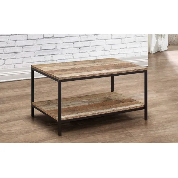 Industrial Wood Effect Coffee Table