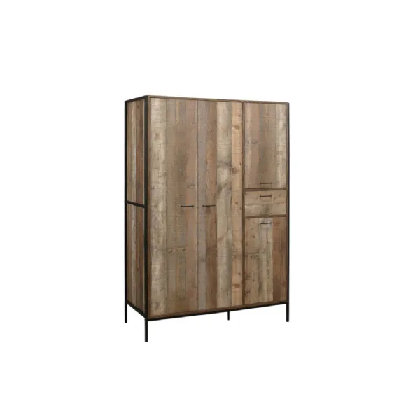 Urban 4 Door Wardrobe Rustic