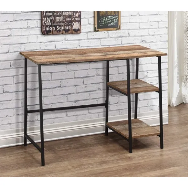 Industrial Wood Effect Study Desk
