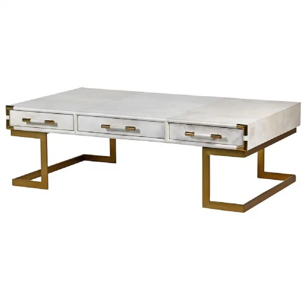 White Vellum Coffee Table