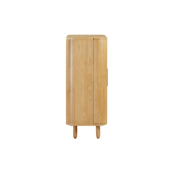 Natural Oak Small 2 Door Cocktail Drinks Cabinet