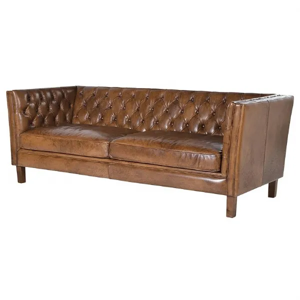 Italian Leather 3 Seater settee Sofa