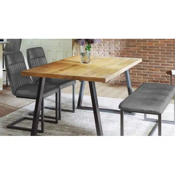 Reclaimed Table SMALL (Horizontal Leg 95cm x 170cm top) 46 seater