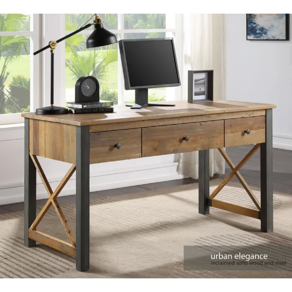 Urban Elegance Reclaimed Home Office Desk Dressing Table