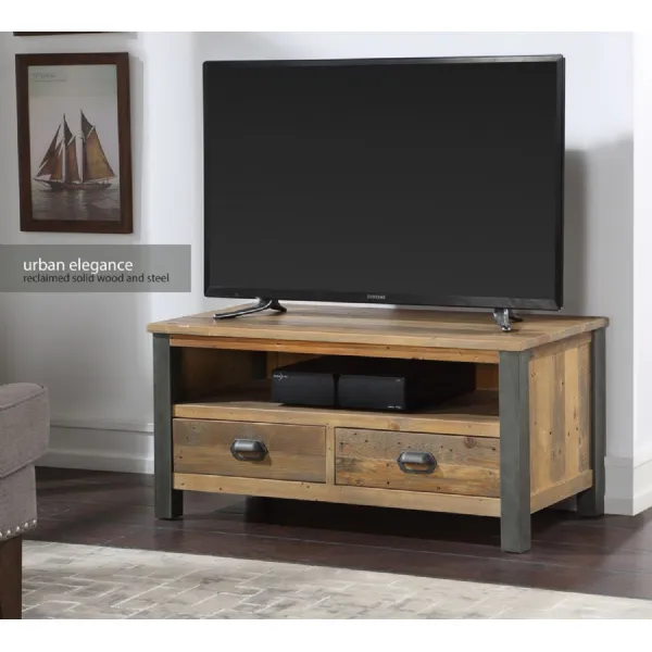 Urban Elegance Reclaimed Widescreen TV Cabinet