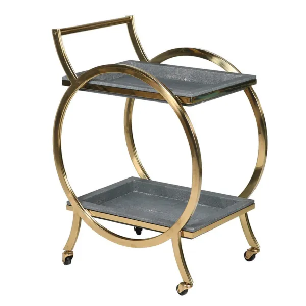 2 Tier Faux Sgreen Trolley