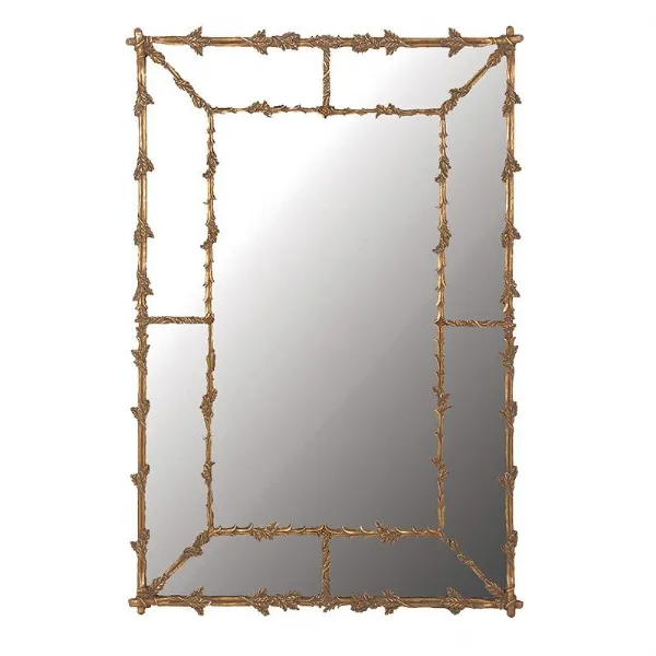 Large Oak Leaves Gilt Framed Wall Mirror