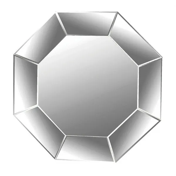 Medium Size Glass Octagonal Mitred Wall Mirror