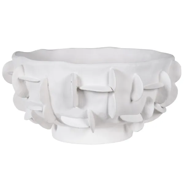 White Ceramic 3D Bowl