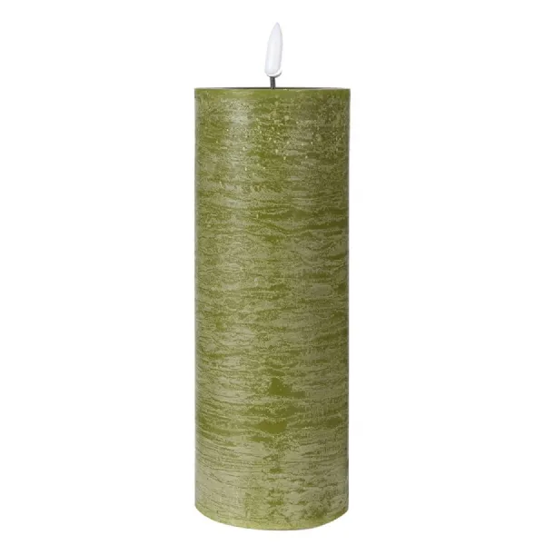 20cm Moss Melt LED Candle