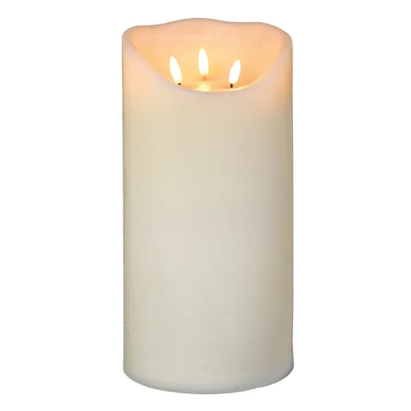 3 Wick LED Pillar Candle