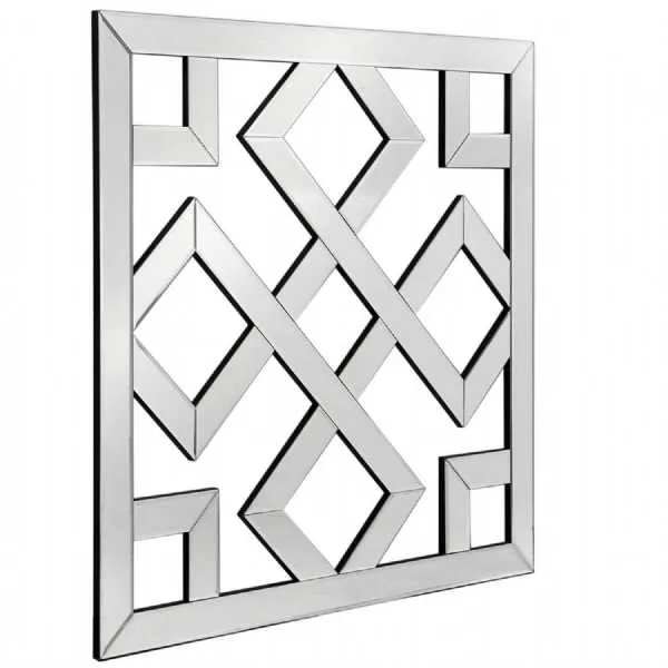 Geo Tri Mirror Wall Art 80cm x 80cm