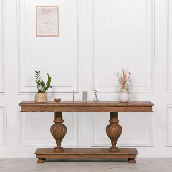 Rustic Wooden Console