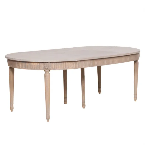 Large Rustic Wooden Extendable Dining Table