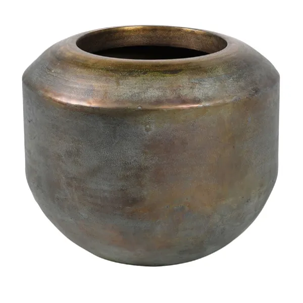 Verdigris Brass Planter