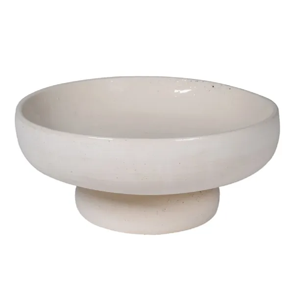 Cream Footed Decor Bowl