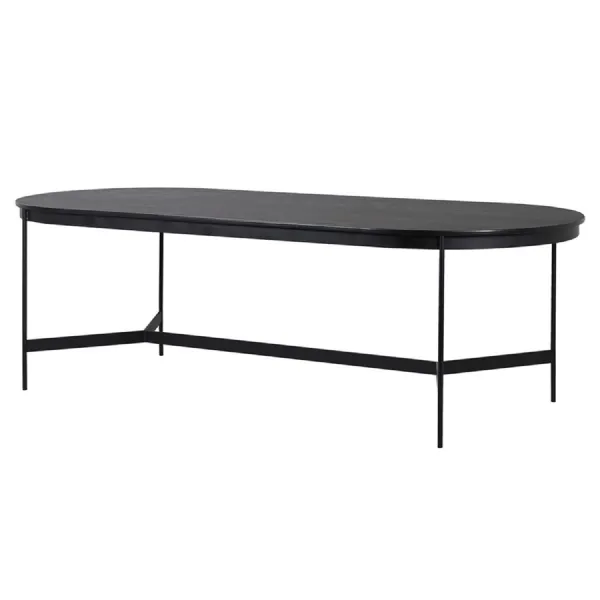 Black Oval Dining Table
