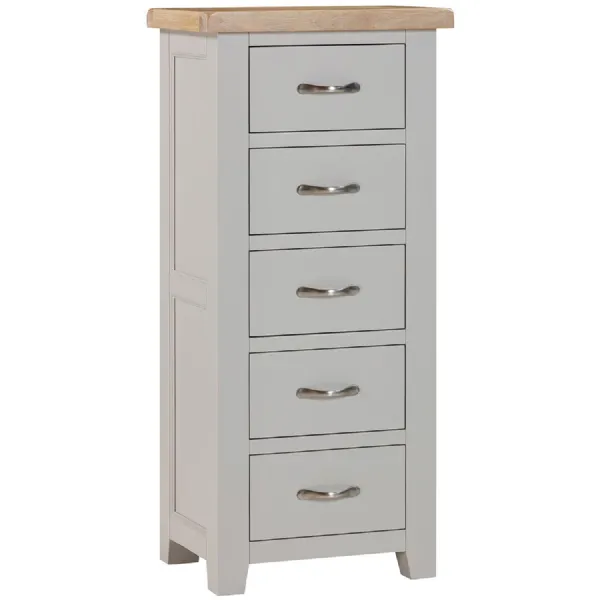 5 Drawer Tall Chest (MOON GREY)