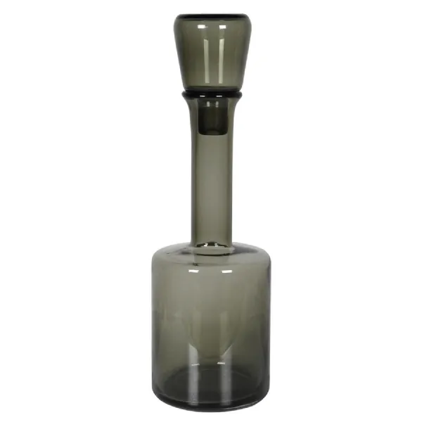 Smoked Grey Glass Bottle