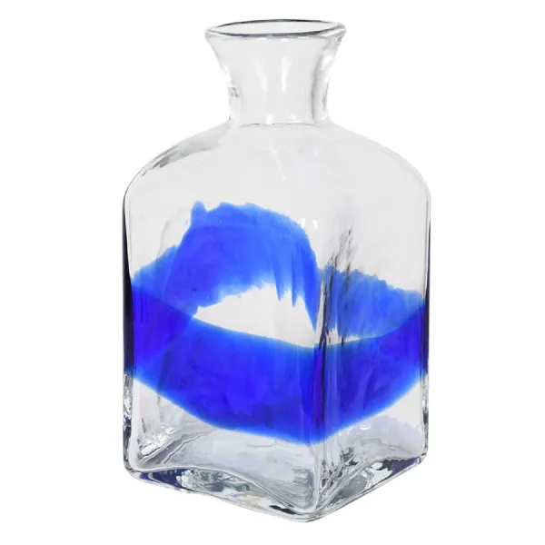 Small Blue Stripe Bud Vase