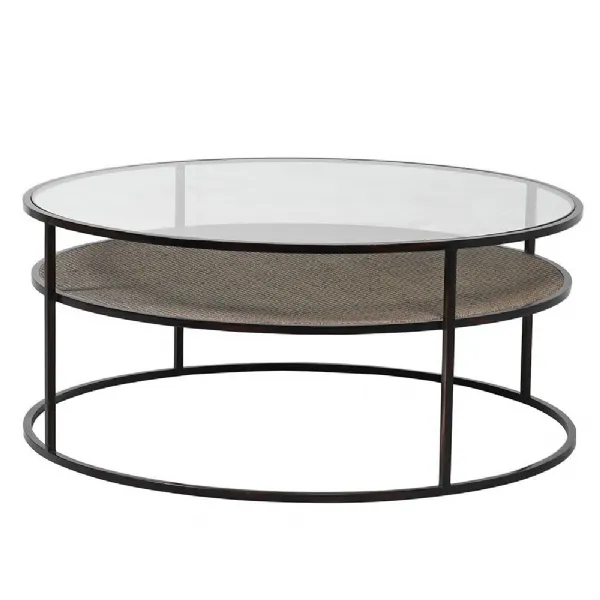Rnd Glass Top Coffee Table