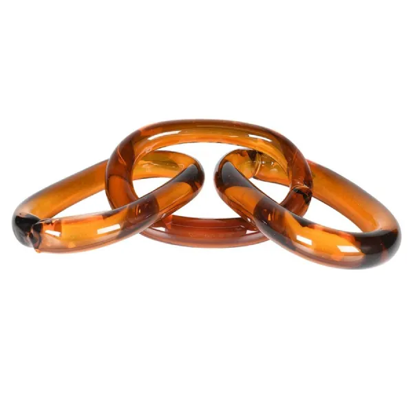 Caramel Glass Chain Link