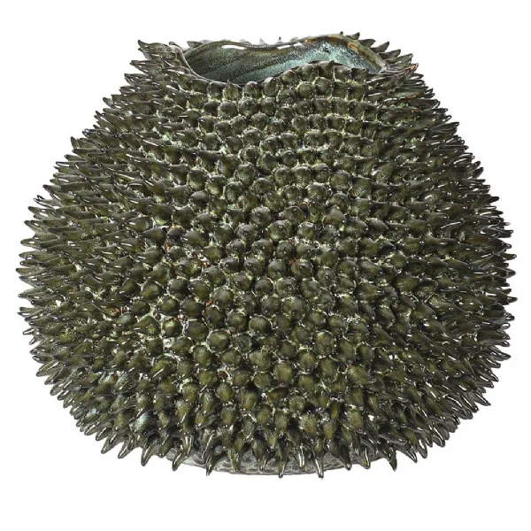 Grn H. Made Sea Urchin Vase