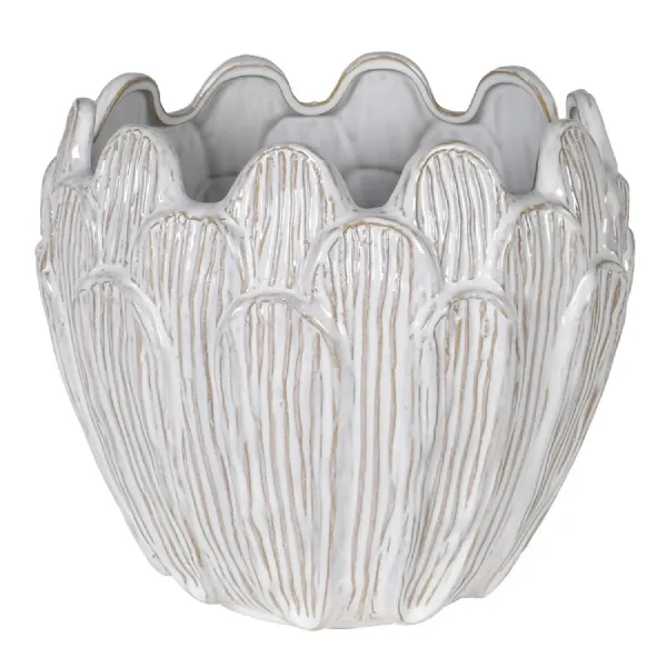 Beige Petal Planter