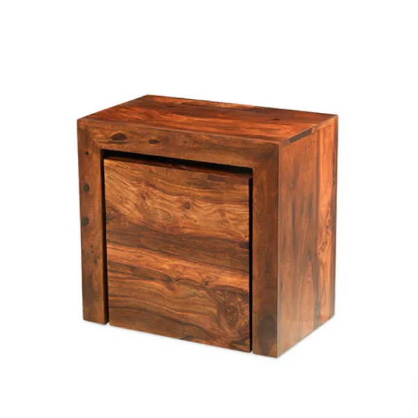 Modern Style Sheesham Wood Nest of 2 Tables
