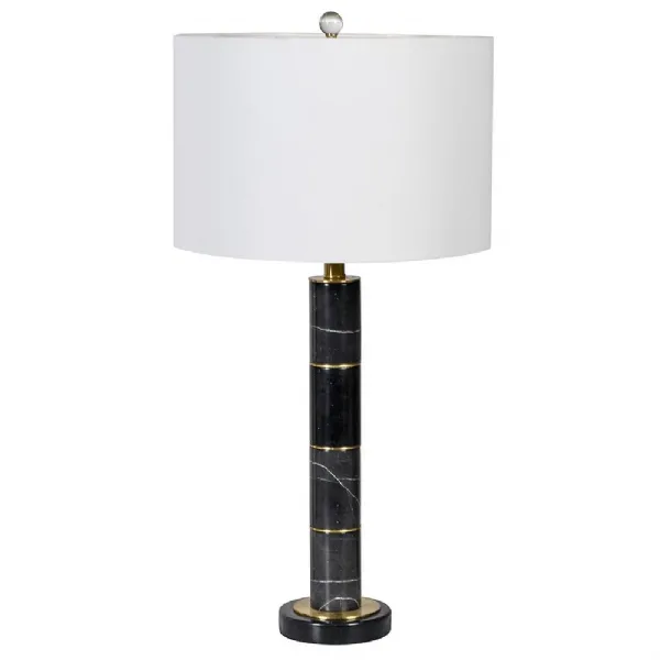 Black Marble Table Lamp